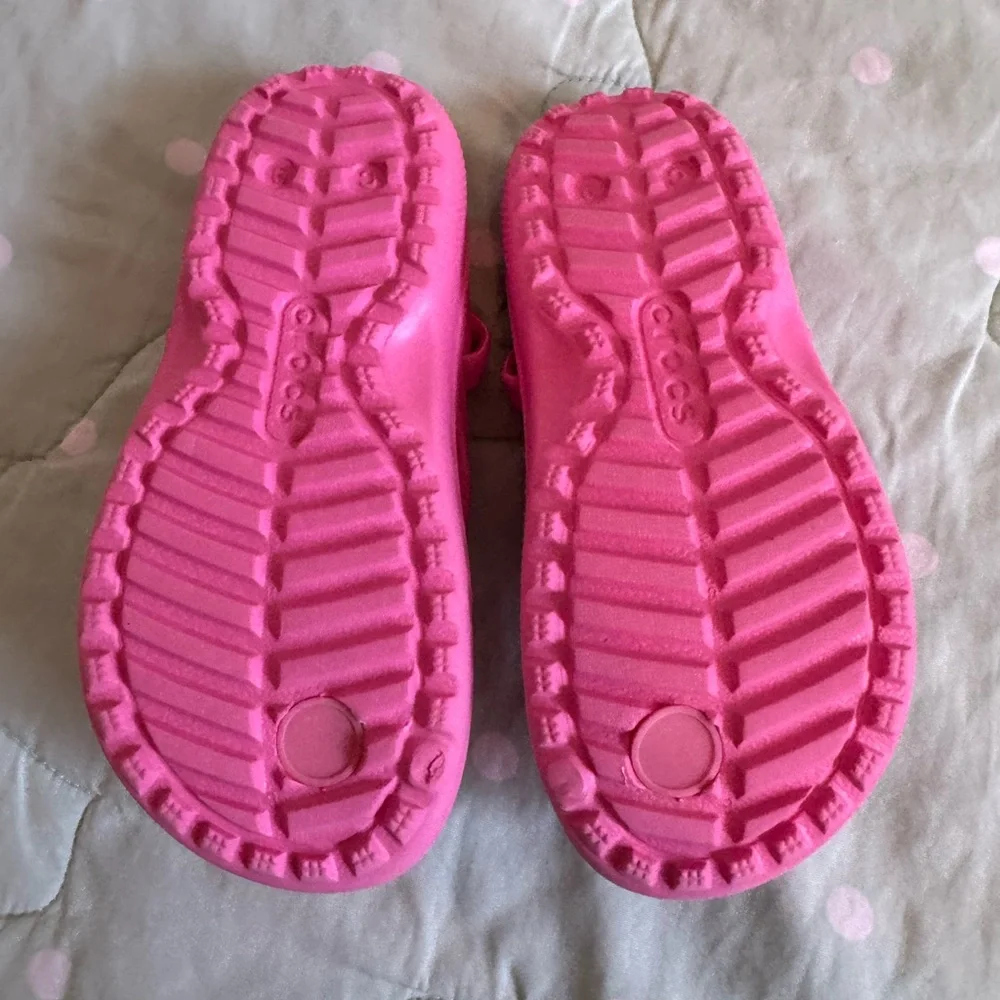 CROCS Kids Pink Sandals Toddler size 9